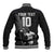 Custom Fiji Rugby Pacific Champions 2024 Baseball Jacket Anniversary 7 Titles - Fijians Rugby and Tapa Hibiscus Black Art