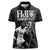 Custom Fiji Rugby Pacific Champions 2024 Women Polo Shirt Anniversary 7 Titles - Fijians Rugby and Tapa Hibiscus Black Art