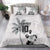 Custom Fiji Rugby Pacific Champions 2024 Bedding Set Anniversary 7 Titles - Fijians Rugby and Tapa Hibiscus White Art