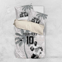 Custom Fiji Rugby Pacific Champions 2024 Bedding Set Anniversary 7 Titles - Fijians Rugby and Tapa Hibiscus White Art LT03 US Twin 172cm x 218cm White - Polynesian Pride