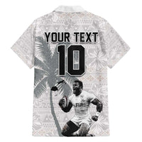 Custom Fiji Rugby Pacific Champions 2024 Family Matching Puletasi and Hawaiian Shirt Anniversary 7 Titles - Fijians Rugby and Tapa Hibiscus White Art LT03 - Polynesian Pride