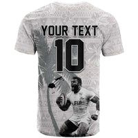 Custom Fiji Rugby Pacific Champions 2024 T Shirt Anniversary 7 Titles - Fijians Rugby and Tapa Hibiscus White Art LT03 - Polynesian Pride