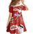 Hawaiian Mele Kalikimaka Family Matching Long Sleeve Bodycon Dress and Hawaiian Shirt Funny Santa Riding Lei Dolphin with Kakau Tattoos - Polynesian Pride