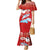 Hawaiian Mele Kalikimaka Family Matching Mermaid Dress and Hawaiian Shirt Funny Santa Riding Lei Dolphin with Kakau Tattoos - Polynesian Pride