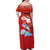 Hawaiian Mele Kalikimaka Family Matching Off Shoulder Maxi Dress and Hawaiian Shirt Funny Santa Riding Lei Dolphin with Kakau Tattoos - Polynesian Pride