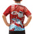 Hawaiian Mele Kalikimaka Family Matching Off Shoulder Short Dress and Hawaiian Shirt Funny Santa Riding Lei Dolphin with Kakau Tattoos - Polynesian Pride