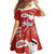 Hawaiian Mele Kalikimaka Family Matching Off Shoulder Short Dress and Hawaiian Shirt Funny Santa Riding Lei Dolphin with Kakau Tattoos - Polynesian Pride