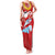 Hawaiian Mele Kalikimaka Family Matching Tank Maxi Dress and Hawaiian Shirt Funny Santa Riding Lei Dolphin with Kakau Tattoos - Polynesian Pride