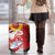 Hawaiian Mele Kalikimaka Luggage Cover Funny Santa Riding Lei Dolphin with Kakau Tattoos - Polynesian Pride