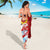 Hawaiian Mele Kalikimaka Sarong Funny Santa Riding Lei Dolphin with Kakau Tattoos - Polynesian Pride