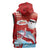 Hawaiian Mele Kalikimaka Sleeveless Hoodie Funny Santa Riding Lei Dolphin with Kakau Tattoos - Polynesian Pride