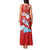 Hawaiian Mele Kalikimaka Tank Maxi Dress Funny Santa Riding Lei Dolphin with Kakau Tattoos - Polynesian Pride