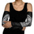 Hawaiian Whales Polynesian Art Motifs Arm Sleeves Black Color - Polynesian Pride
