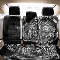 Hawaiian Whales Polynesian Art Motifs Back Car Seat Cover Black Color - Polynesian Pride