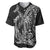 Hawaiian Whales Polynesian Art Motifs Baseball Jersey Black Color - Polynesian Pride