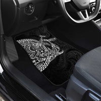Hawaiian Whales Polynesian Art Motifs Car Mats Black Color - Polynesian Pride
