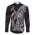 Hawaiian Whales Polynesian Art Motifs Family Matching Puletasi and Hawaiian Shirt Black Color - Polynesian Pride