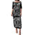 Hawaiian Whales Polynesian Art Motifs Family Matching Puletasi and Hawaiian Shirt Black Color - Polynesian Pride