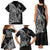 Hawaiian Whales Polynesian Art Motifs Family Matching Tank Maxi Dress and Hawaiian Shirt Black Color - Polynesian Pride