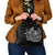 Hawaiian Whales Polynesian Art Motifs Shoulder Handbag Black Color - Polynesian Pride