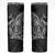 Hawaiian Whales Polynesian Art Motifs Skinny Tumbler Black Color - Polynesian Pride