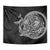 Hawaiian Whales Polynesian Art Motifs Tapestry Black Color - Polynesian Pride