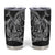 Hawaiian Whales Polynesian Art Motifs Tumbler Cup Black Color - Polynesian Pride