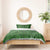 Hawaiian Whales Polynesian Art Motifs Bedding Set Green Color - Polynesian Pride