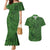 Hawaiian Whales Polynesian Art Motifs Couples Matching Mermaid Dress and Hawaiian Shirt Green Color - Polynesian Pride