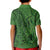 Hawaiian Whales Polynesian Art Motifs Kid Polo Shirt Green Color - Polynesian Pride