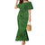 Hawaiian Whales Polynesian Art Motifs Mermaid Dress Green Color - Polynesian Pride