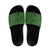 Hawaiian Whales Polynesian Art Motifs Slide Sandals Green Color - Polynesian Pride
