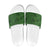 Hawaiian Whales Polynesian Art Motifs Slide Sandals Green Color - Polynesian Pride