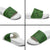 Hawaiian Whales Polynesian Art Motifs Slide Sandals Green Color - Polynesian Pride