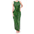 Hawaiian Whales Polynesian Art Motifs Tank Maxi Dress Green Color - Polynesian Pride