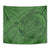 Hawaiian Whales Polynesian Art Motifs Tapestry Green Color - Polynesian Pride