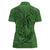 Hawaiian Whales Polynesian Art Motifs Women Polo Shirt Green Color - Polynesian Pride