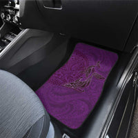 Hawaiian Whales Polynesian Art Motifs Car Mats Purple Color - Polynesian Pride