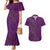 Hawaiian Whales Polynesian Art Motifs Couples Matching Mermaid Dress and Hawaiian Shirt Purple Color - Polynesian Pride