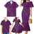Hawaiian Whales Polynesian Art Motifs Family Matching Mermaid Dress and Hawaiian Shirt Purple Color - Polynesian Pride