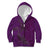Hawaiian Whales Polynesian Art Motifs Kid Hoodie Purple Color - Polynesian Pride