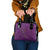 Hawaiian Whales Polynesian Art Motifs Shoulder Handbag Purple Color - Polynesian Pride