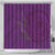 Hawaiian Whales Polynesian Art Motifs Shower Curtain Purple Color - Polynesian Pride