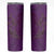 Hawaiian Whales Polynesian Art Motifs Skinny Tumbler Purple Color - Polynesian Pride