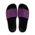 Hawaiian Whales Polynesian Art Motifs Slide Sandals Purple Color - Polynesian Pride