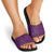 Hawaiian Whales Polynesian Art Motifs Slide Sandals Purple Color - Polynesian Pride