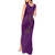 Hawaiian Whales Polynesian Art Motifs Tank Maxi Dress Purple Color - Polynesian Pride