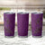 Hawaiian Whales Polynesian Art Motifs Tumbler Cup Purple Color - Polynesian Pride