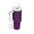 Hawaiian Whales Polynesian Art Motifs Tumbler With Handle Purple Color - Polynesian Pride