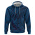 Hawaiian Whales Polynesian Art Motifs Hoodie Blue Color - Polynesian Pride